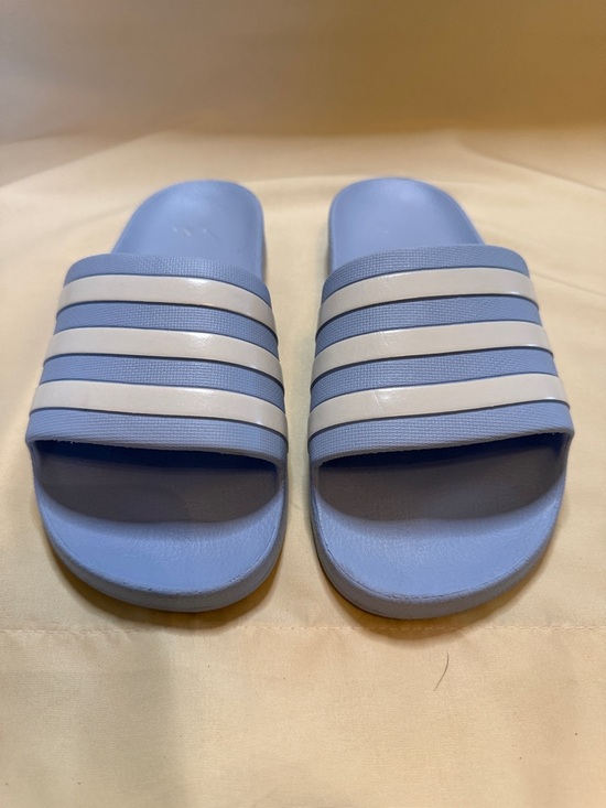 adidas Shoes - adidas Light Blue and White Women's Slide Sandals